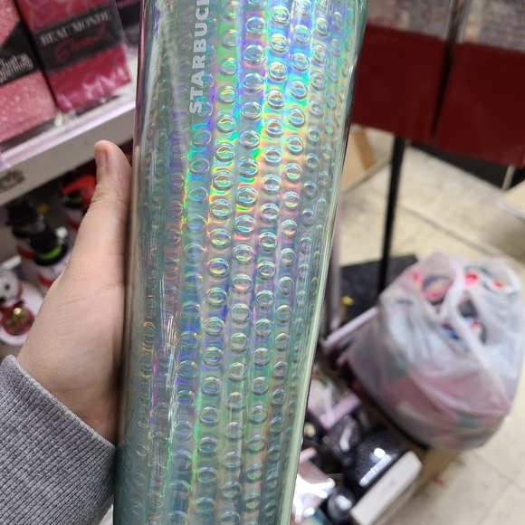 Starbucks 2020 bubble wrap teal iridescent cup - Picture 2 of 2